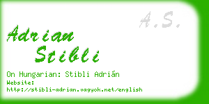 adrian stibli business card